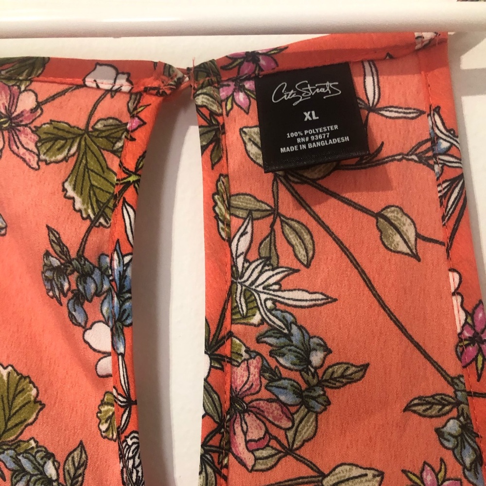 Coral Floral Jumpsuit
